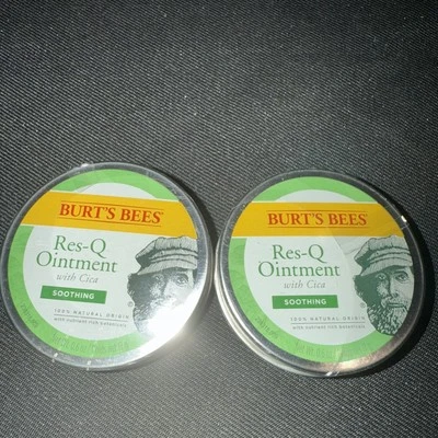 Burt’s Bees Res-Q Ointment With Cica Soothing 0.60 Oz Tin, New & Sealed QTY 2 - Image 1 of 2