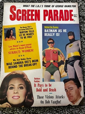 HOLLYWOOD SCREEN PARADE 8 VOL.18 OCT 1966 MAGAZINE BATMAN ROBIN SONNY CHER FN Foto 1 de 4