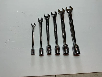 Rare Armstrong SAE Flex (Saltus) Socket Wrench Set 6 Pc 12Pt USA 3/8” to 3/4”  - Image 1 of 4