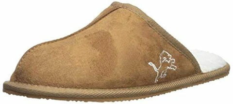 FOCO NFL unisex Mens High End Open Back Slide Slipper, Detroit Lions, XL Cover