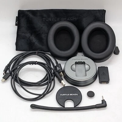 Turtle Beach Stealth Pro headset earpads/pouch/battery/transmitter/mic/USB cable - Image 1 of 4