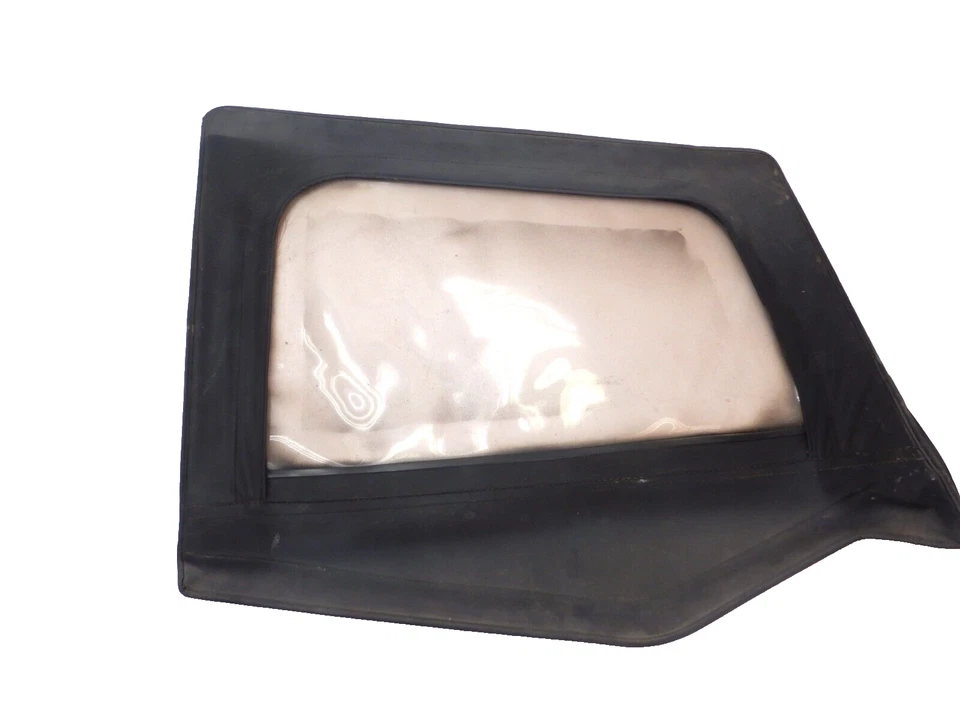 Jeep Wrangler YJ 87-95 Preto Top Superior Porta de Passageiro Pele Tecido Apenas FRETE GRÁTIS - Imagem 1 de 4