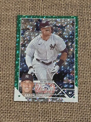 2023 Topps Series 1 - Green Foil #62 Aaron Judge /499 - Image 1 of 2