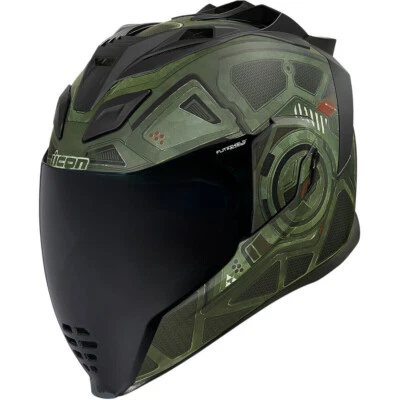 Icon Airflite Blockchain Motorradhelm Integralhelm Gr. L inkl. getöntes Visier - Bild 1 von 3