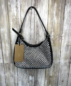 New with Tags: Steve Madden Sparkly Rhinestone/Black Small Shoulder Bag Purse - Picture 1 of 10