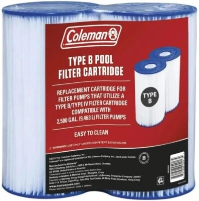 Coleman Pool Filter Cartridge (Type IV/B) - 2 Pack - 90505E - Image 1 of 3