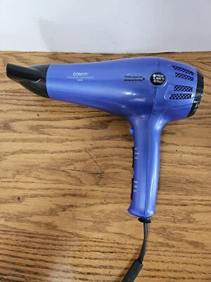 Conair Cord-Keeper 1875 Púrpura con Boquilla- USADO ¡Se calienta rápidamente! Foto 1 de 2