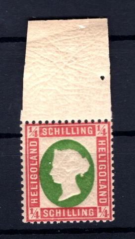 Helgoland 8b Or Upper Edge MNH Mint (T3588 Cover