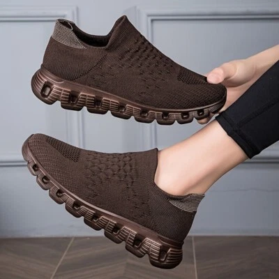 Mujer Transpirable Caminar Tenis Sin Cordones Deportes Correr Tenis Zapatos Informales Foto 1 de 4