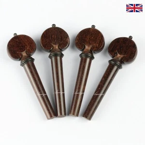 Tamarinde Holz Viola Stift Set Herz Modell Ebenholz Borte - Bild 1 von 4