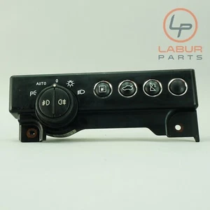 Panel de interruptor de control de faros M139 03-13 Maserati Quattroporte negro B1289 - Imagen 1 de 6