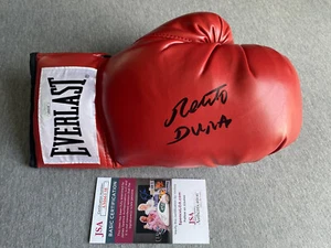 BOXING CHAMPION- ROBERTO DURAN AUTOGRAPH EVERLAST 16oz BOXING GLOVE JSA AM66138 - Picture 1 of 3