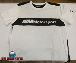 BMW M Motorsport T-Shirt Men's Logo BLACK/WHITE, XL 80142461104