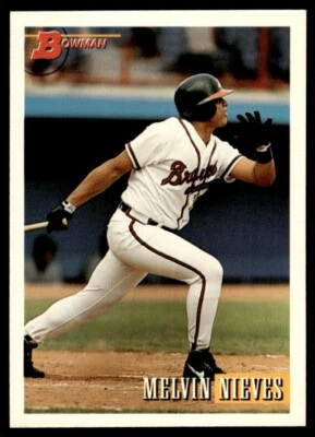 1993 Bowman #662 Melvin Nieves Atlanta Braves - Image 1 of 2