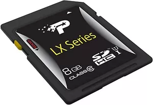 Patriot LX Series 8GB High Speed SDHC Card Class 10 UHS-1 RRP £12 - Picture 1 of 1