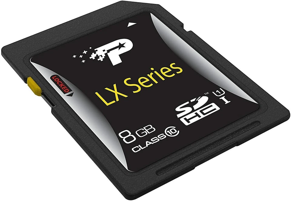Patriot LX Series 8GB High Speed SDHC Card Class 10 UHS-1 RRP £12 - Image 1 of 1