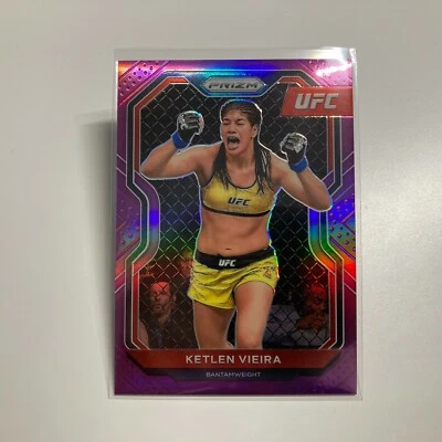 Ketlen Vieira 2021 Panini Prizm UFC Purple Refractor Card 115/149 #85 - Image 1 of 4