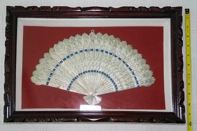 Ventilador manual de metal com estrutura de caixa de sombra personalizada - Imagem 1 de 4