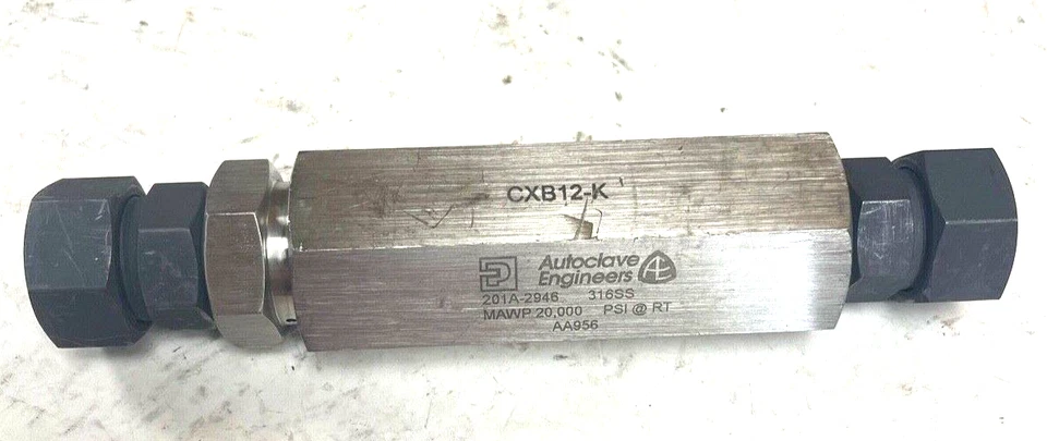 Autoclave Engineers Medium Pressure Ball Check Valve CXB12-K - Image 1 of 1