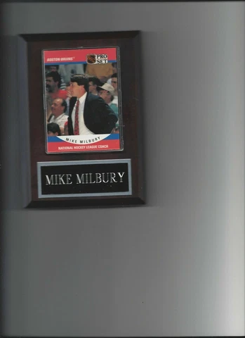 MIKE MILBURY PLAQUE BOSTON BRUINS HOCKEY NHL   C Cover