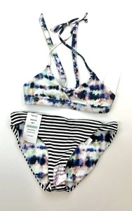 Splendid Girl’s Reversible String Bikini Top And Bottom Size 8 - Picture 1 of 6