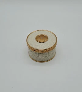Lenox China Treasures Collection Round Trinket Or Jewelry Box Off White And Gold - Picture 1 of 12