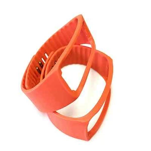 2 ORANGE Color Band for SAMSUNG GEAR Fit Wristband/Bracelet Activity Tracker - Picture 1 of 3