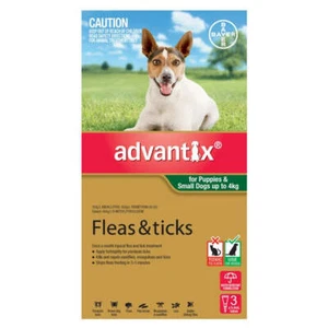 Advantix for Small Dogs (Up to 4kg) - 3 Pack - Picture 1 of 1