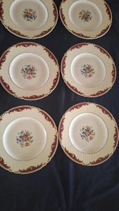 6 Myott Kathleen - Staffordshire England -  9 inch salad plates - Picture 1 of 5