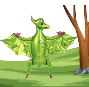 Dinosaur Foil Balloons Air Baloons Children Birthday Party T-REX RAPTOR DINO 3ct - Picture 1 of 5