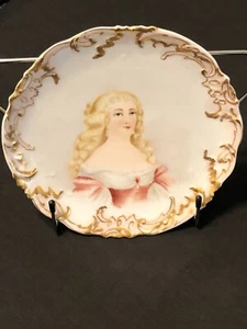 Limoges Elite French Portrait Plate of Prominent Aristocrat - Picture 1 of 11