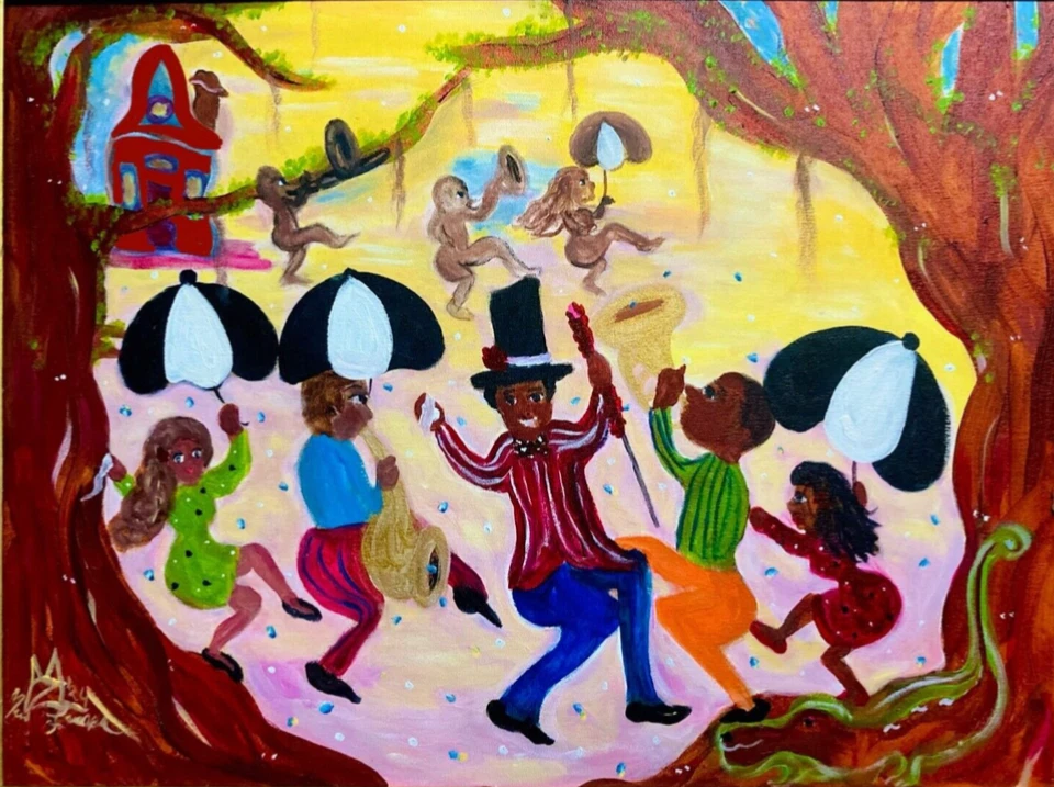 Lienzo Giclee Pintura Nueva Orleans Louisiana, por Mina Zavala Lanzas Foto 1 de 1