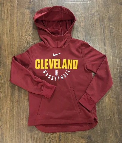 Nike Cleveland Cavaliers Youth Hoodie Sweatshirt Size Small Dri Fit NBA EUC Cover