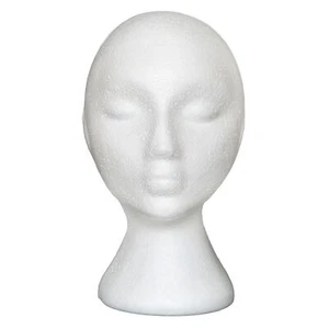 Mannequin Head Non-slip Abstract Foam Wig Hair Glasses Display Stand - Picture 1 of 12