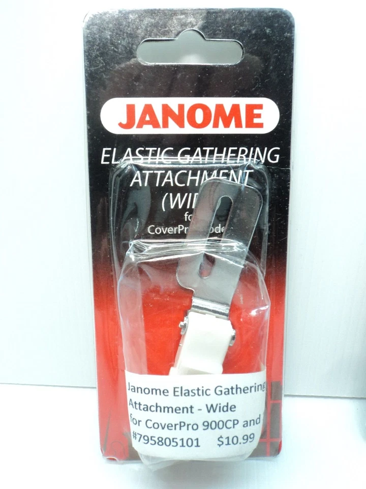 NEW Janome Elastic Gathering Attachment WIDE for CoverPro 900/1000CP 795805101 - image 1 of 1