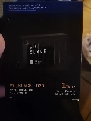 WD BLACK 1TB SSD External Game Drive, WDBATL0010BBK-WESE - Image 1 of 2