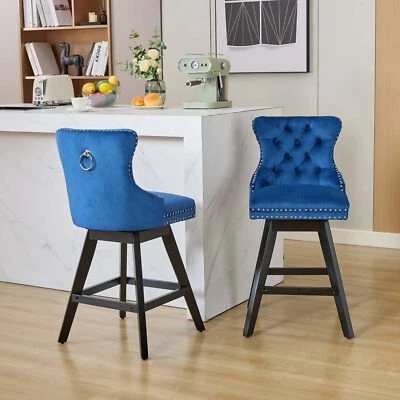 Counter Height Bar Stools Set of 2/4/6 Kitchen Counter Height Stool Swivel Chair - Image 1 of 4