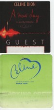 Celine Dion 2 Backstage Passes - A New Day* Let's Talk About Love
