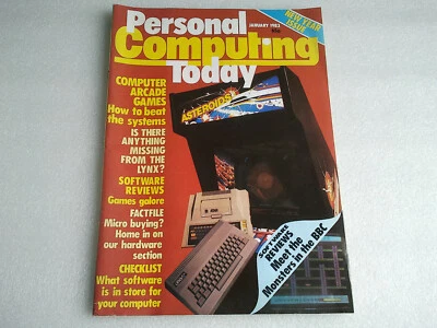 Personal Computing Today Magazin Ausgabe 6. Januar 1983 Camputers Lynx Ti99/4A Vic-20 - Bild 1 von 4