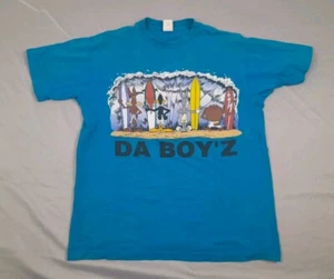 Looney Tunes Vintage Años 90 Surf Surf Da Boyz Wave Para Hombres XL Azul Puntada Única - Imagen 1 de 8