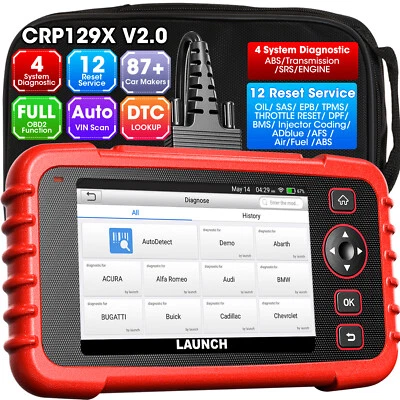 LAUNCH X431 CRP129X V2.0 PRO Strumento Diagnostica 12 Servizi TPMS ABS DPF EPB - Immagine 1 di 4