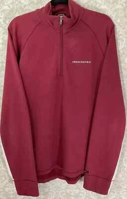 Sudadera ABERCROMBIE & FITCH Hombre’s Muscle Talla XL Rojo Ladrillo Gimnasio Edición Pullover Foto 1 de 4