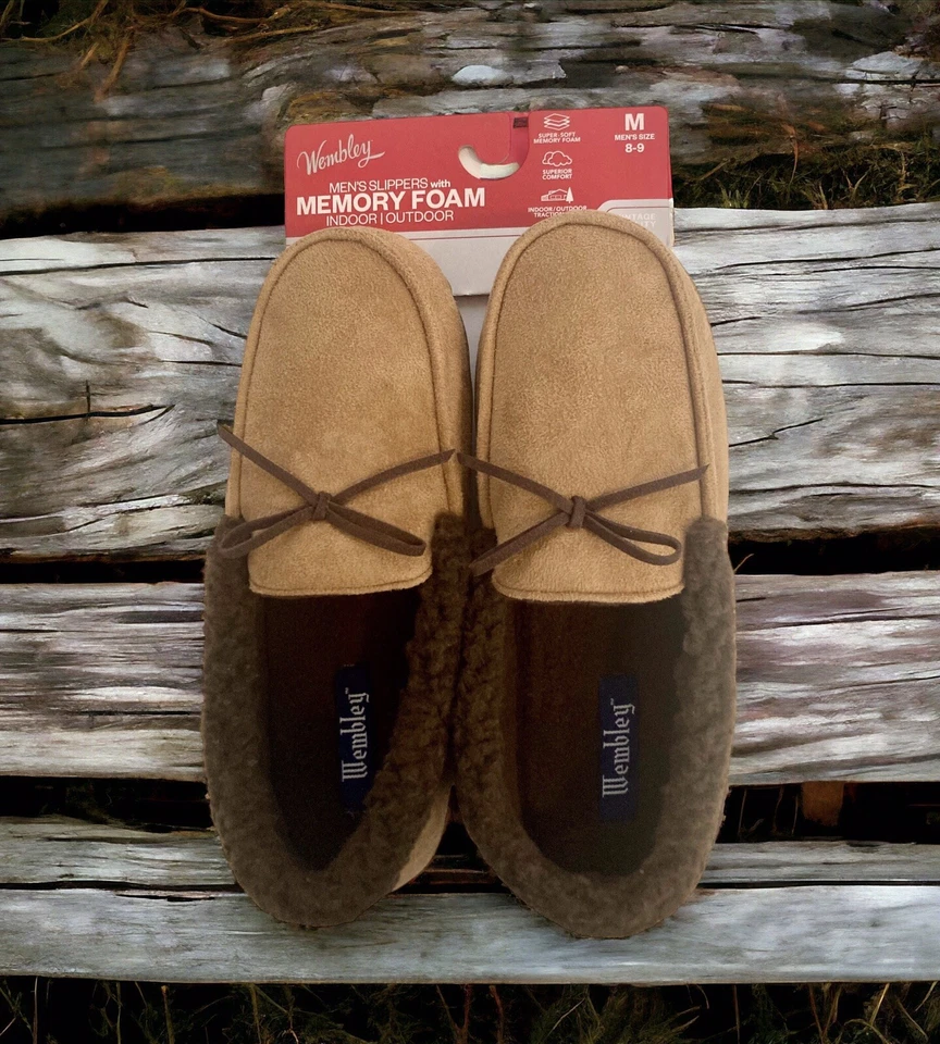 Новые мужские Wembley памяти пены жесткий подошвы тапочки M 8-9 - Изображение 1 из 1
