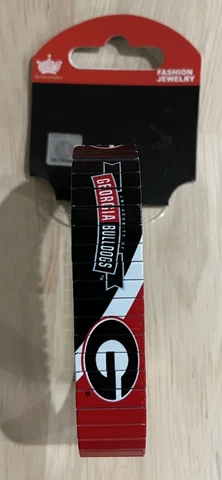 Georgia Bulldogs Bracelet Aminco Twist Flex Band Football Dawgs NEW NWT Cover