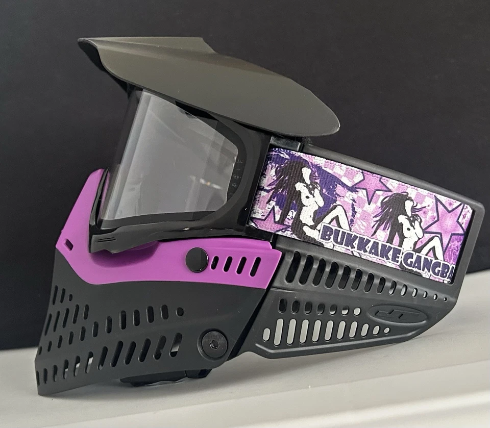 Новый JT Proflex пейнтбол маска очки жидкий аметист фиолетовый черный прозрачный объектив - Изображение 1 из 1