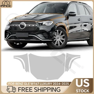 For Benz GLE W167 Luxury 2024-2025 Hood Fender Precut Paint Protection Film PPF - Picture 1 of 22