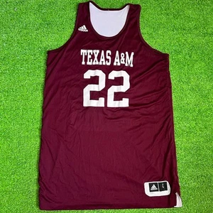 Texas A&M Team Issue Practice Jersey LG Aggie Basketball Reversible Adidas EUC - Bild 1 von 9