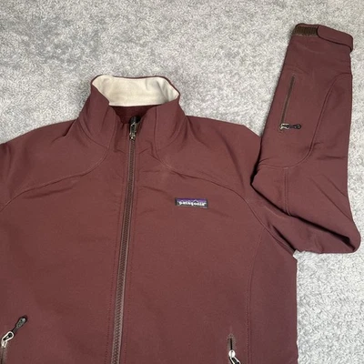 Chaqueta PATAGONIA para mujer pequeña roja Adze Softshell Polartec forrada de vellón Foto 1 de 4