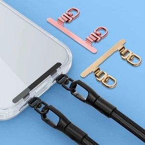 Metal Lanyards Card Ultra-thin Sling Rope Card Clip Snap Strap Mobile Phone - Photo 1/15