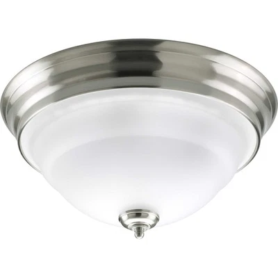 Progress Lighting P3184 Torino 14-5/8" Two-Light Flush Mount - Nickel - Image 1 of 4
